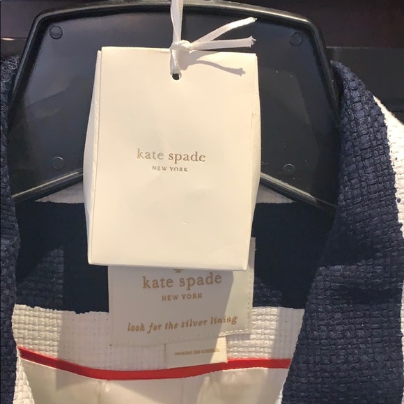 NEW unworn Kate Spade tweezed cotton blazer - Picture 2 of 5
